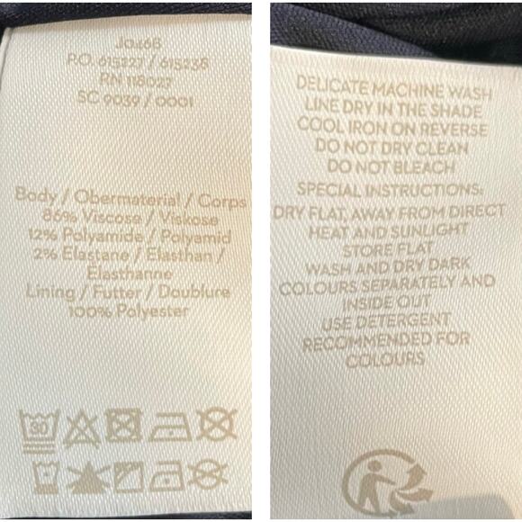 Boden Aida Blue Floral Belted Fit and Flare Dress 2 Cocktail Work - Picture 6 of 7